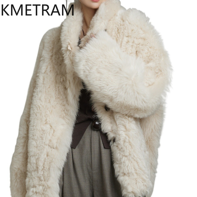 Wool Coat Peacoat - KMETRAM 100% Natural Tuscany Wool Sheepskin
