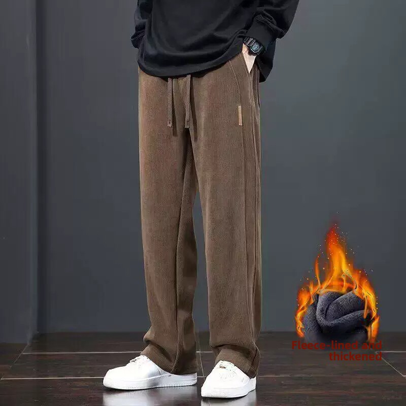 Men's Fleece Lined Corduroy Ca - Corduroy Pant Warm ulasan dan harga