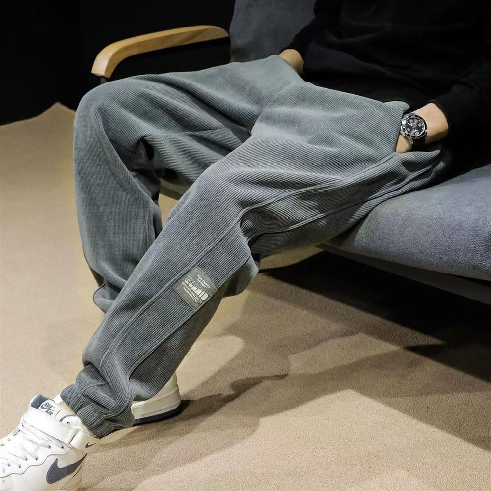 Thickened Fleece Men's Casual  - Corduroy Pant Warm ulasan dan harga