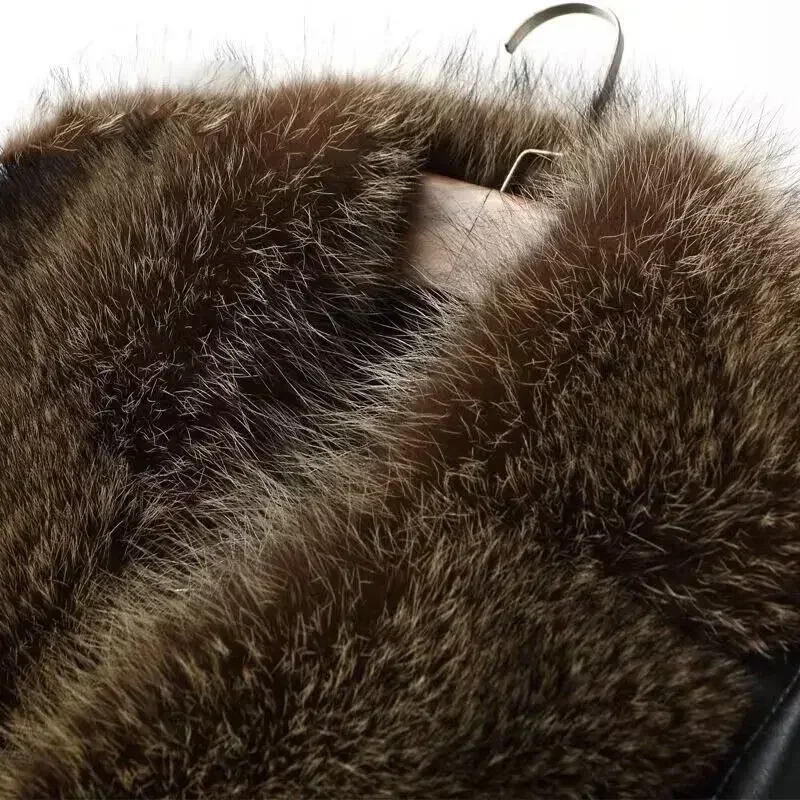 Haining Fur One Man with Wool  - Wool Coat Peacoat ulasan dan harga