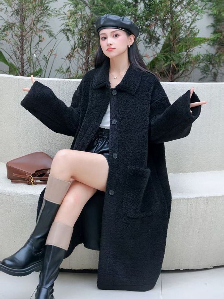 Japanese Style plus Size Women - Wool Coat Peacoat ulasan dan harga