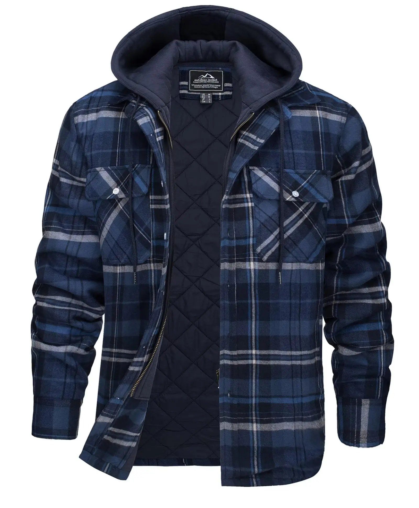 2026 Men's Flannel Shirt Jacke - Flannel Shirt Lined ulasan dan harga