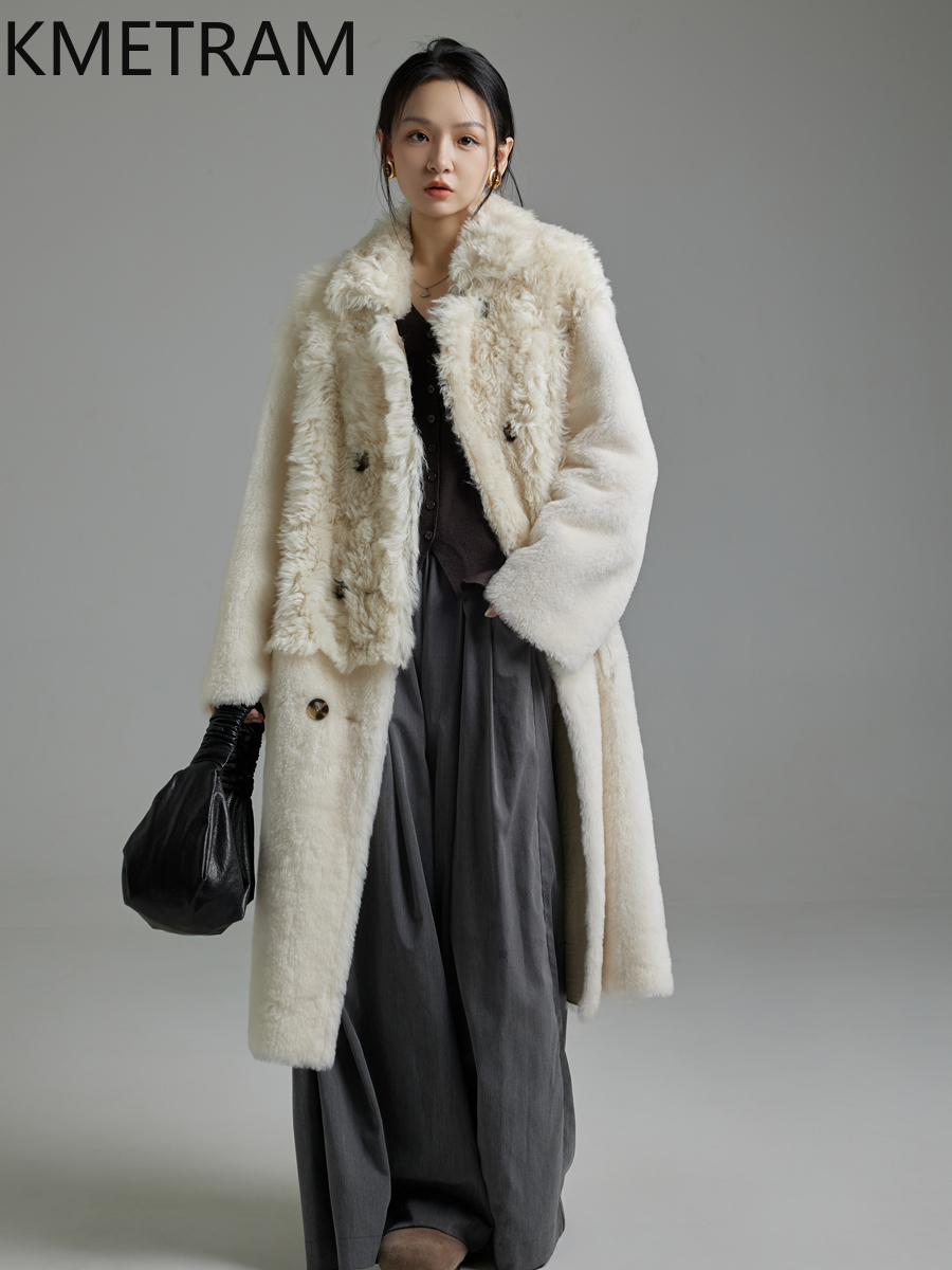 KMETRAM 100% Natural Tuscany o - Wool Coat Peacoat ulasan dan harga