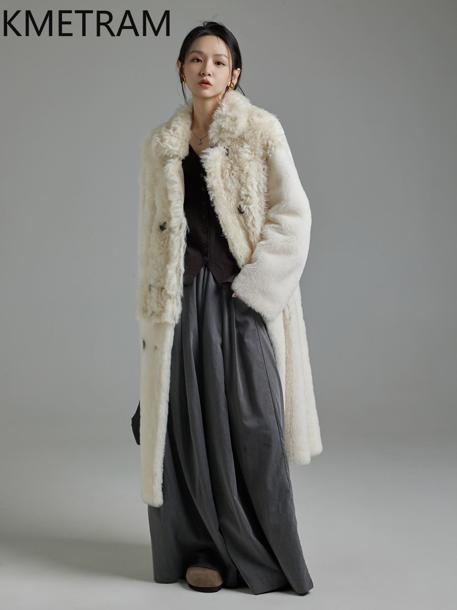 KMETRAM 100% Natural Tuscany o - Wool Coat Peacoat ulasan dan harga